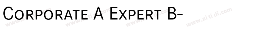 Corporate A Expert B字体转换